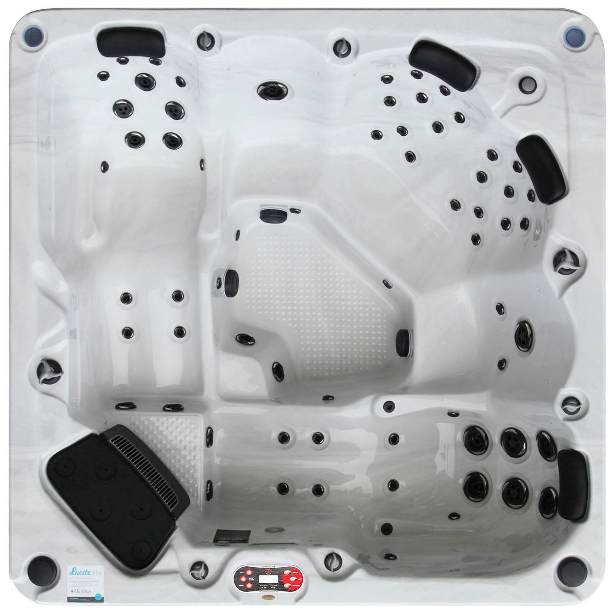 WHIRLPOOL Vancouver UV Whirlpool - Weiß Hochglanz/Weiß, Kunststoff (227/87/227cm) - Canadian Spa Company