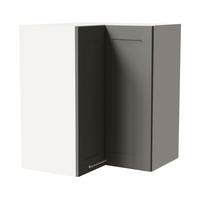 ECKHÄNGESCHRANK Oslo W12/60 Weiß / Dust Grey Matt 60 / 60 / 72cm - Weiß/Grau, Holz/Holzwerkstoff (60/72/60cm) - Feldmann-Wohnen