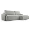 ECKSOFA mit Schlaffunktion Bordon, Hellgrau - Hellgrau, Textil (150/260cm) - Fedve