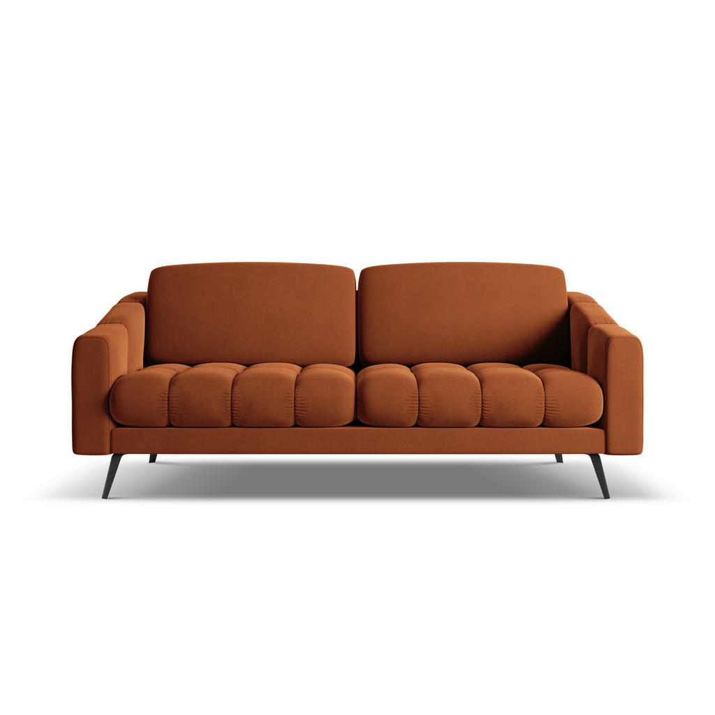 Thumbnail - Makamii 3-Sitzer, Terra cotta, Textil, Füllung: Schaumstoff, 202x80x95 cm, Made in EU, Wohnzimmer, Sofas & Couches, Sofa...