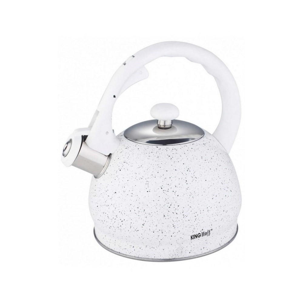 WASSERKESSEL Weiß 22/20/22 cm KH1404 - Weiß, Metall (22cm) - Kinghoff 
