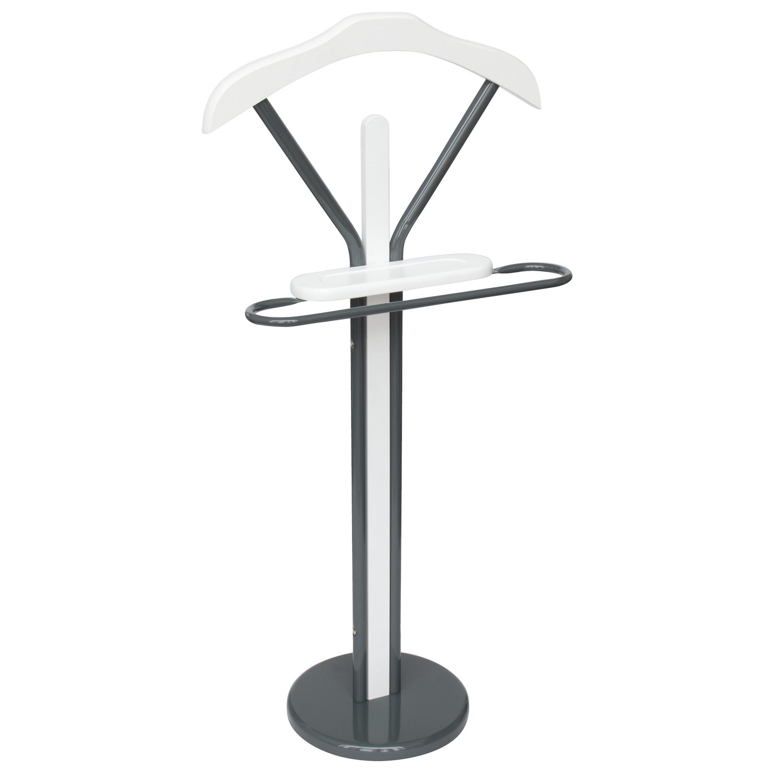 KLEIDERBUTLER, grau - Dunkelgrau, Metall (47.5/108/30cm) - bremermann