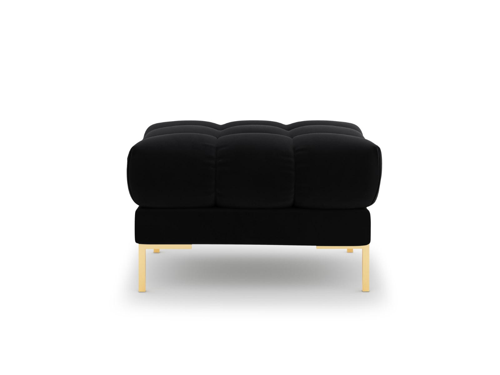 POUF Mamaia aus Samt schwarz - Schwarz, Textil (60/41/60cm) - Micadoni