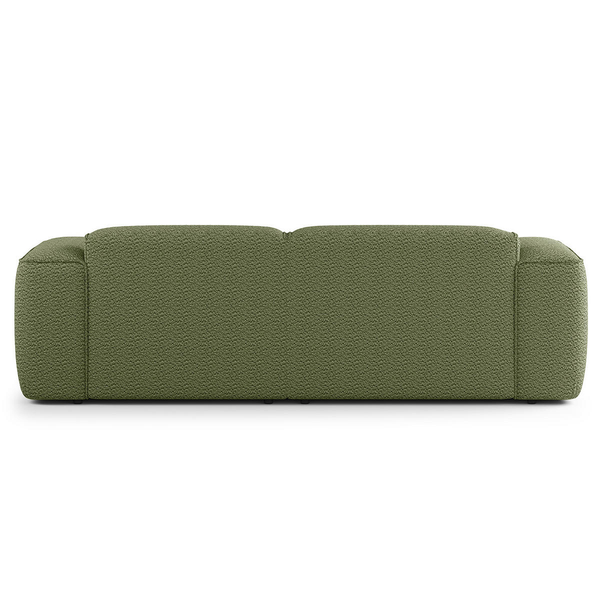 ECKSOFA mit XL-Longchair - Schwarz/Grün, Kunststoff/Textil (260/171cm) - home24