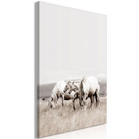 KUNSTDRUCK Grau 80/120 cm - Beige/Grau, Textil (80/120cm) - KUNSTLOFT