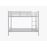 ETAGENBETT - 1 Person - Metall, Metall - Silberfarben - - Silberfarben, Metall (120/190cm) - Vente-Unique