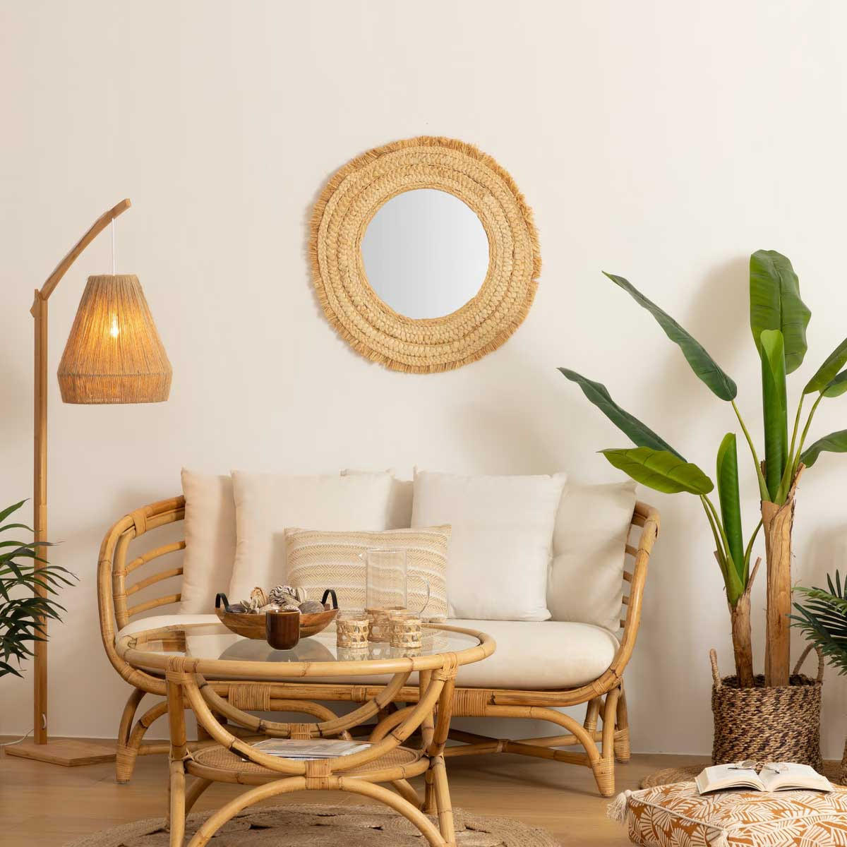 SPIEGEL zum Aufhängen Celia 68/68/3 cm - Braun, Holzwerkstoff (68/3/68cm) - Atmosphera Createur d´interieur