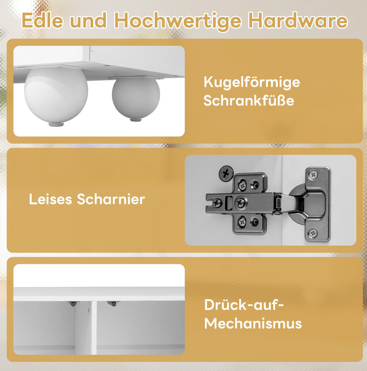 LOWBOARD 180,5/38/50 cm in Weiß mit 3D-Rundrelief und viel Stauraum - Weiß, Holzwerkstoff (180.5/50/38cm) - Flora Grace