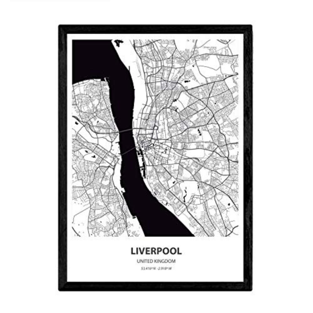 POSTER Liverpool - Usa A4 Rahmenlos - Klar, Papier (29.7/5/21cm) - Nacnic