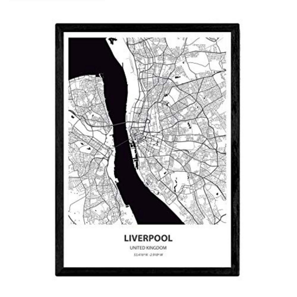 POSTER Liverpool - Usa A4 Rahmenlos - Klar, Papier (29.7/5/21cm) - Nacnic