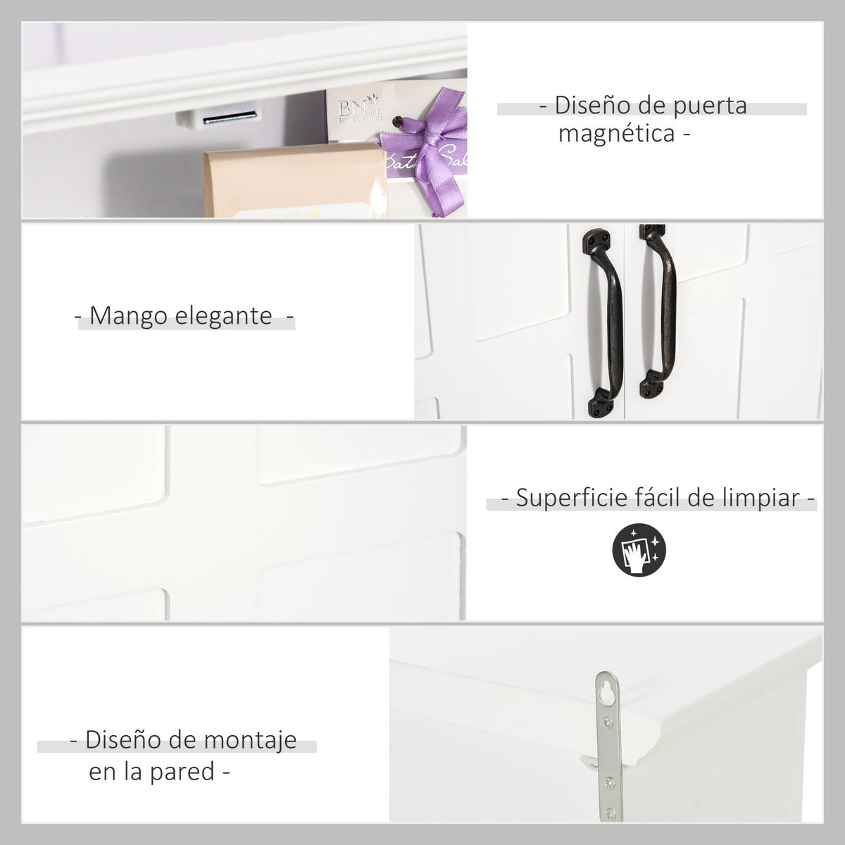 HÄNGESCHRANK Weiß 1 Stück - Weiß, Kunststoff (60/58/19.8cm) - GiPP