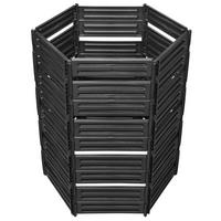 STECKKOMPOSTER 1100 L, schwarz - Schwarz, Kunststoff (111/135/111cm) - GARANTIA