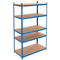 LAGERREGAL - Blau, Holzwerkstoff (50/200/100cm) - ECD-Germany
