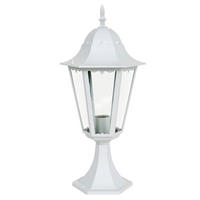 WEGELEUCHTE NORDERNEY Alu Weiß - Weiß, Glas (23.5/23.5/49cm)