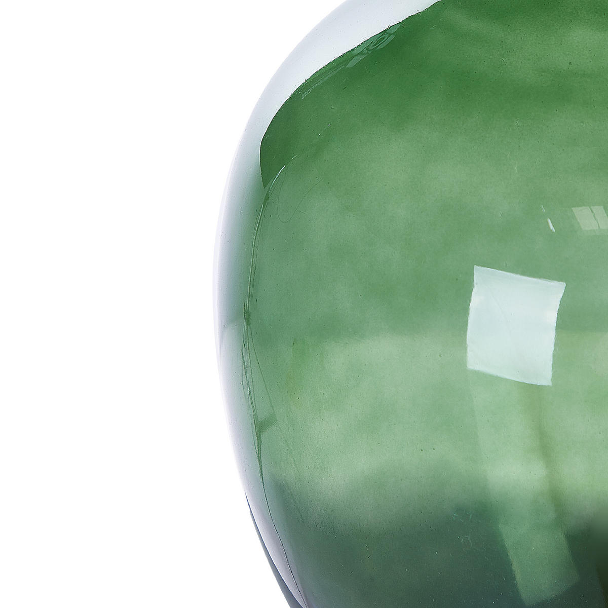 DEKOVASE Glas grün Roti - Grün, Glas (39cm) - Beliani