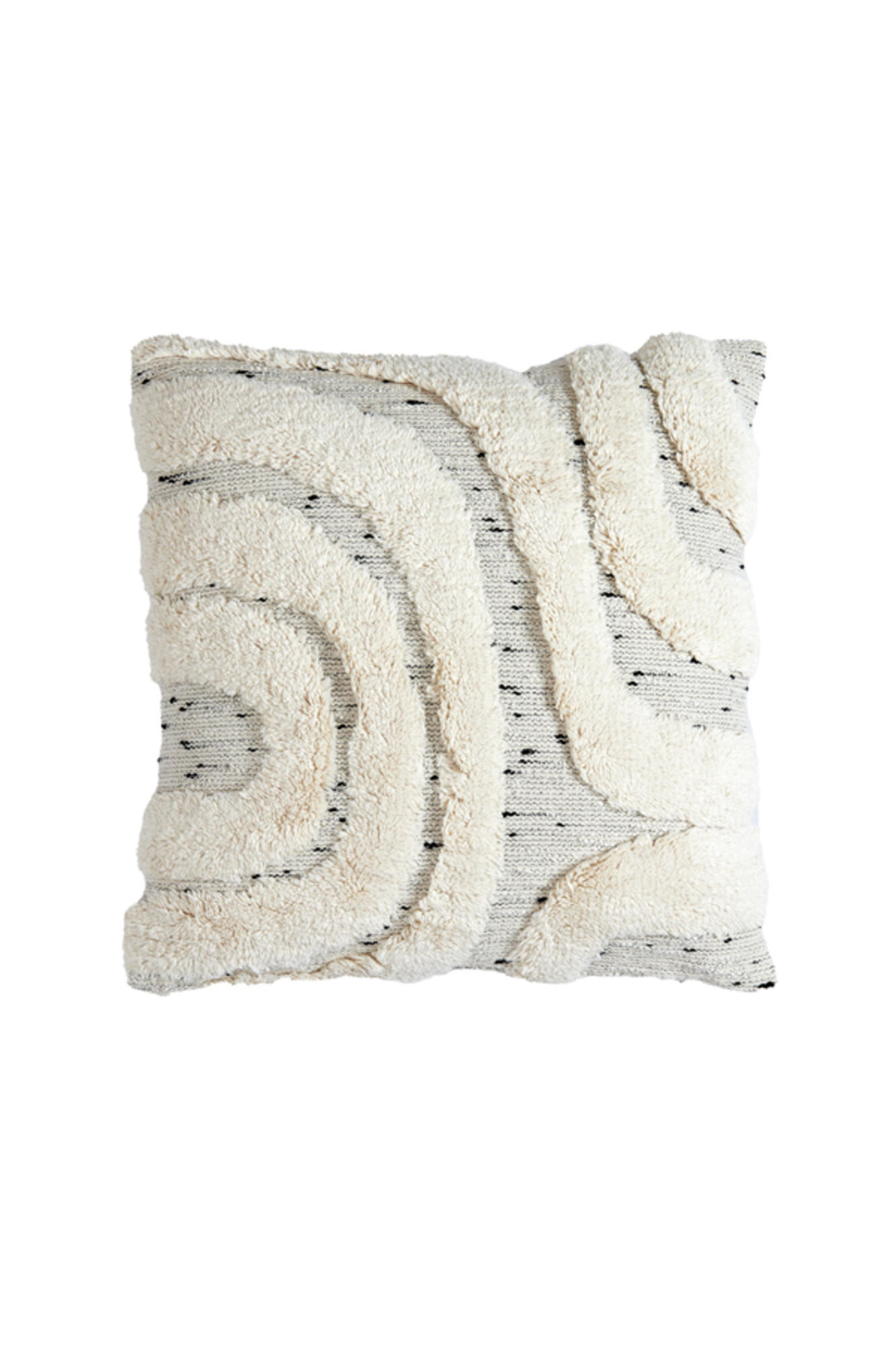 DEKOKISSEN Sakala Weiß 45/45 cm - Weiß, Textil (45/45cm) - Light & Living