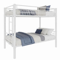 ETAGENBETT aus Eisen 90 x 190 cm Weiß - Weiß, Metall (90/190cm) - Beauniv