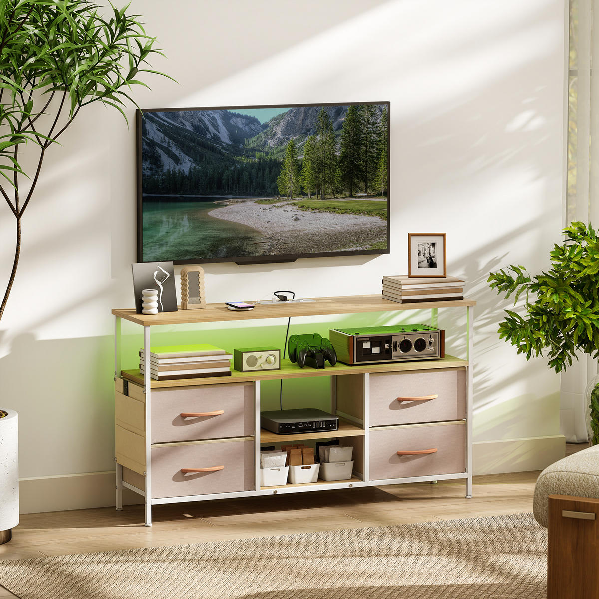 TV-MÖBEL Multicolor 1 Stück - Multicolor, Holzwerkstoff (120/67.5/30cm) - GiPP