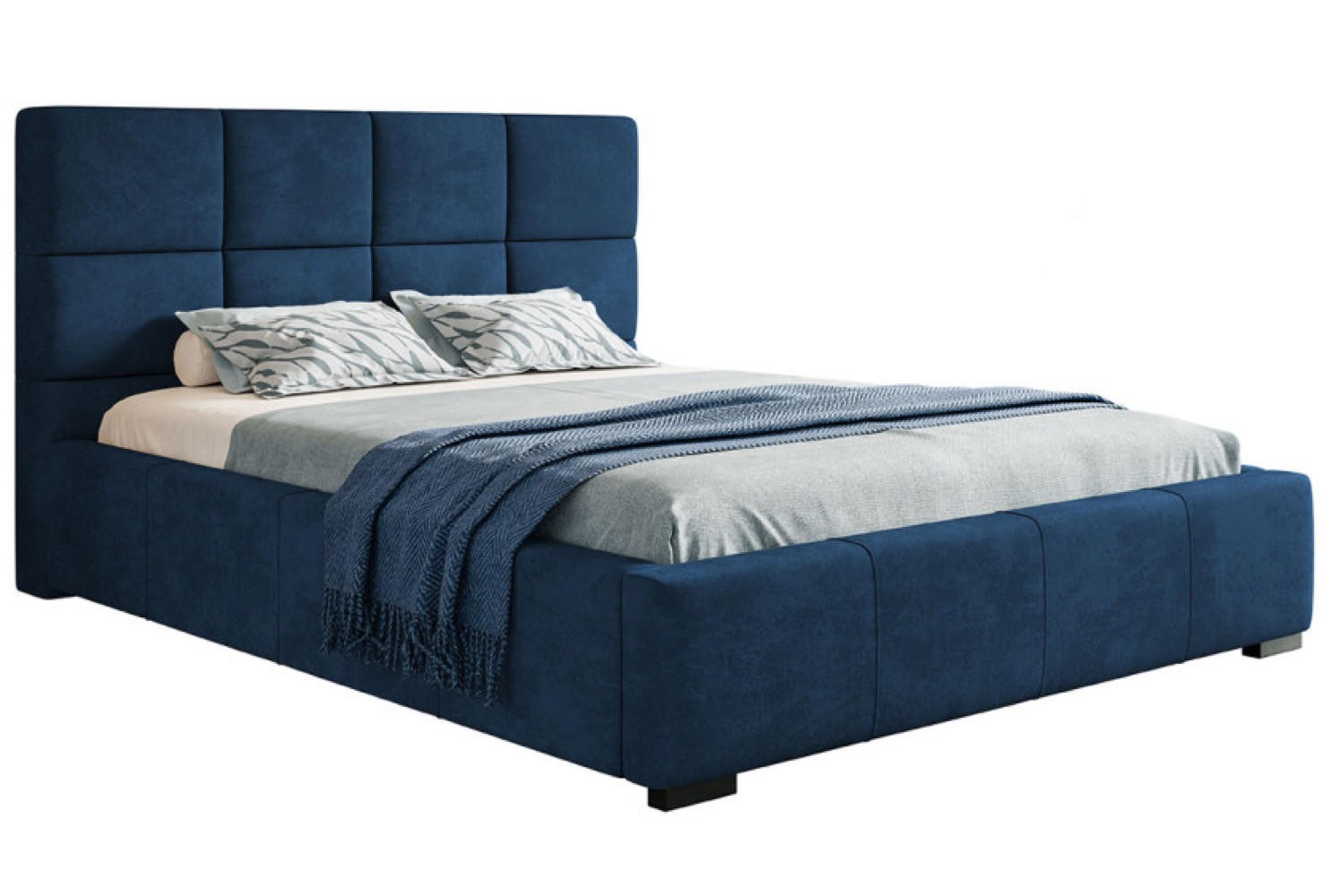 Sepro Meble Bett Schwarz, Dunkelblau, Blau 140x200 cm