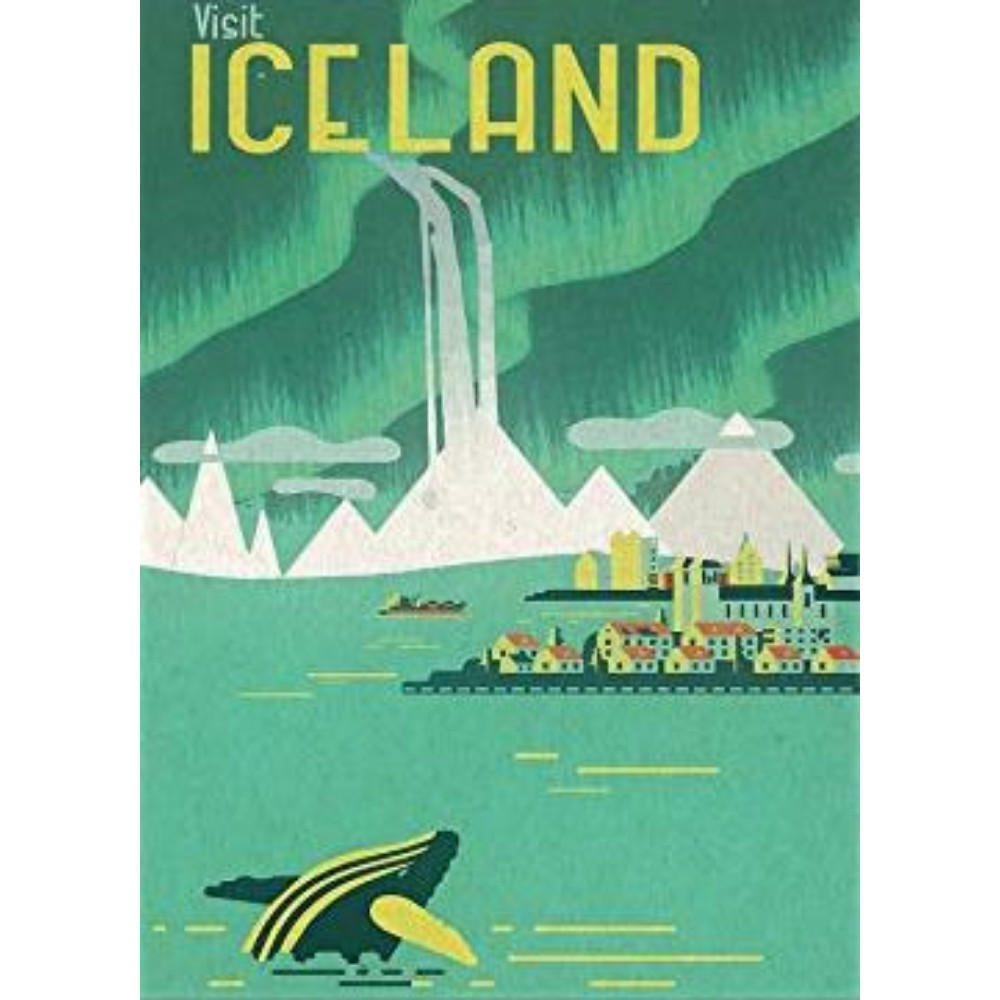 POSTER Reisen Nach Island A3 Rahmenlos - Klar, Papier (29.7/5/42cm) - Nacnic