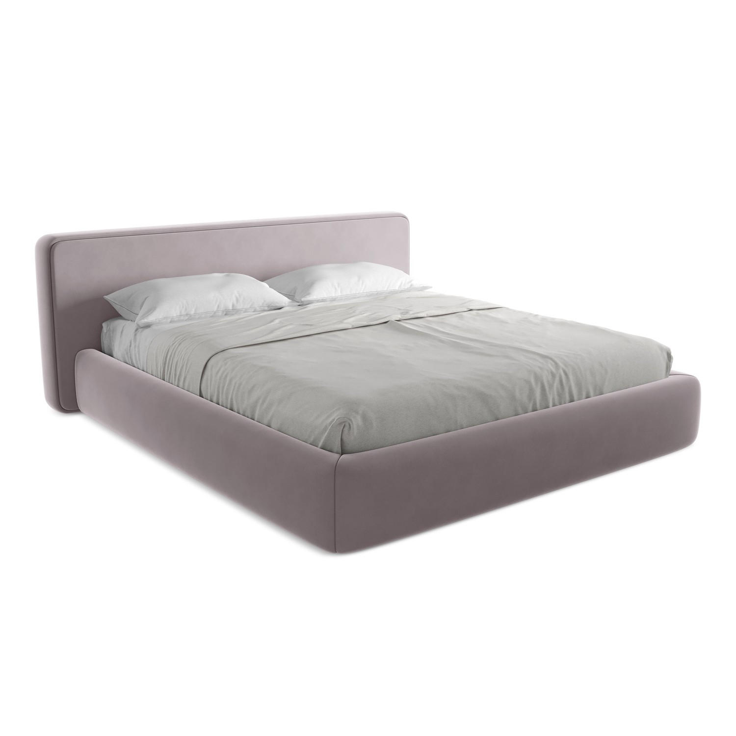 POLSTERBETT mit Bettkasten und Lattenrost 220x225 Violett - Lila/Flieder, Kunststoff/Textil (180/200cm) - LaMiaSofa