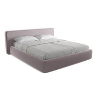 POLSTERBETT mit Bettkasten und Lattenrost 220x225 Violett - Lila/Flieder, Kunststoff/Textil (180/200cm) - LaMiaSofa