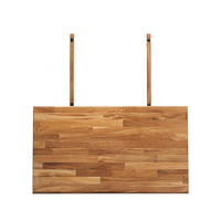 ANSTECKPLATTE - Eiche - Eichefarben, Holz (50/90/4cm) - home24