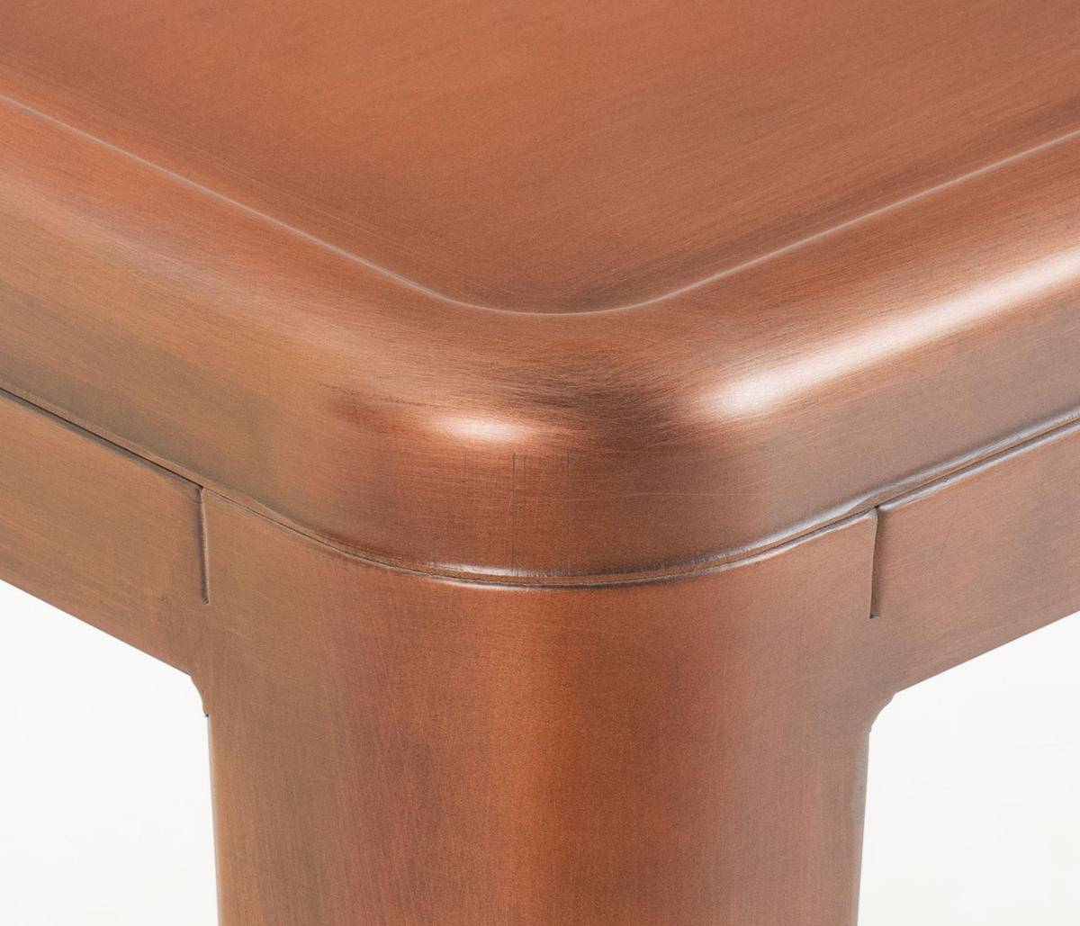 BARHOCKER Joshua 43x43x76 cm kupfer - Kupferfarben, Metall (43/76/43cm) - furnicato