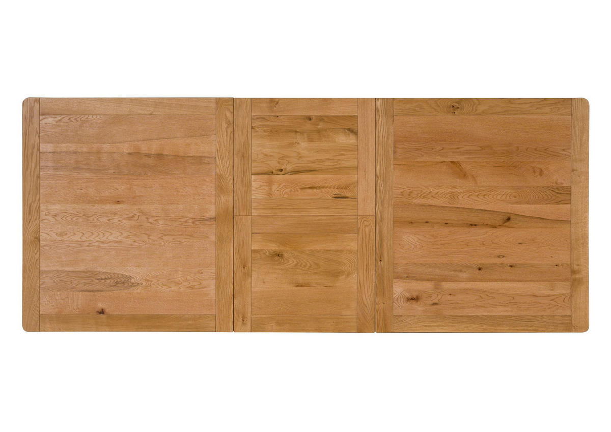 ESSTISCH ausziehbar 180-240x100x77 Wildeiche natur geölt STARNBERG #31 - Braun, Holz (100/180/77cm) - Massivmoebel24