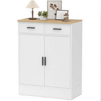 SIDEBOARD 68.6/35/90.3 cm Weiß aus Holz mit verstellbarem Regal - Weiß, Holz (35/90.3/68.6cm) - OKMYHOME