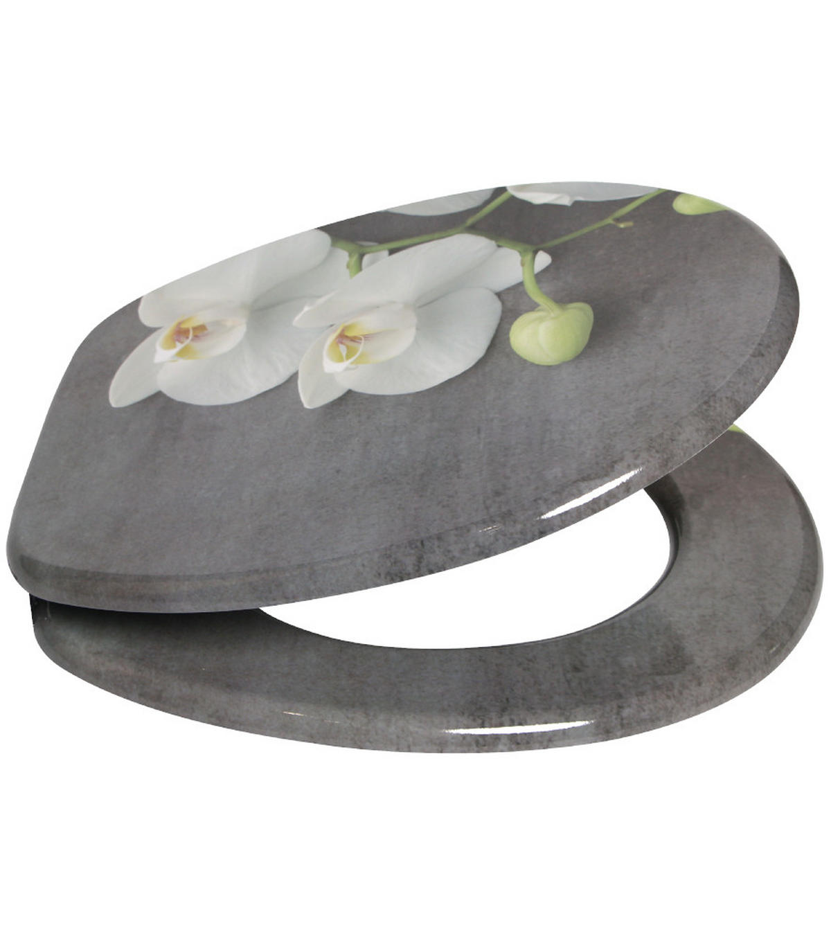 WC-SITZ Pretty - Grau, Holzwerkstoff (38/6/47cm) - Sanilo