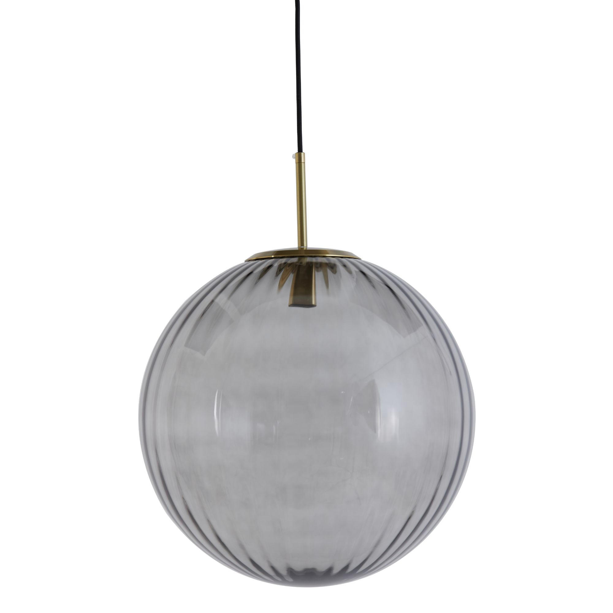 HÄNGELAMPE Magdala Grau Ø48/48 cm - Grau, Glas (48/48/48cm) - Light & Living