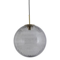 HÄNGELAMPE Magdala Grau Ø48/48 cm - Grau, Glas (48/48/48cm) - Light & Living