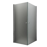 DUSCHKABINE SPA-FROST Sandgestrahlt 80 x 80 x 190 cm 8 mm ESG - Transparent, Glas (80/80/190cm) - Glasdeals