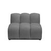 SOFAELEMENT Chenille Stoff Grau - Dunkelgrau/Schwarz, Holzwerkstoff/Kunststoff (90/70/89cm) - Makamii