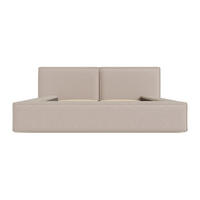 BETT mit Bettkasten - 2 Personen - stoff - beige Timano - Beige, Textil (140/190cm) - Vente-Unique