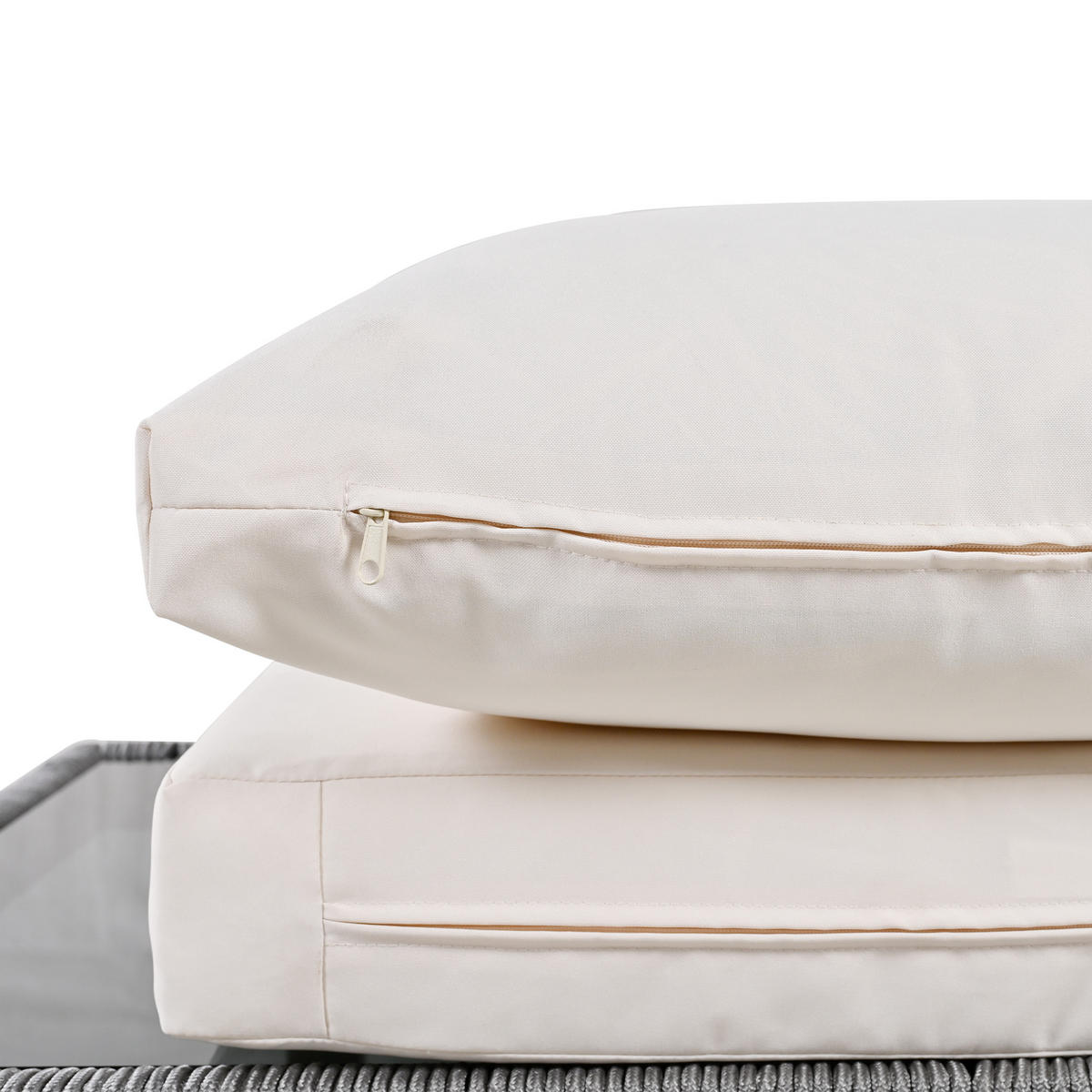 LOUNGEGARNITUR beige - Beige, Metall - Urban Meuble