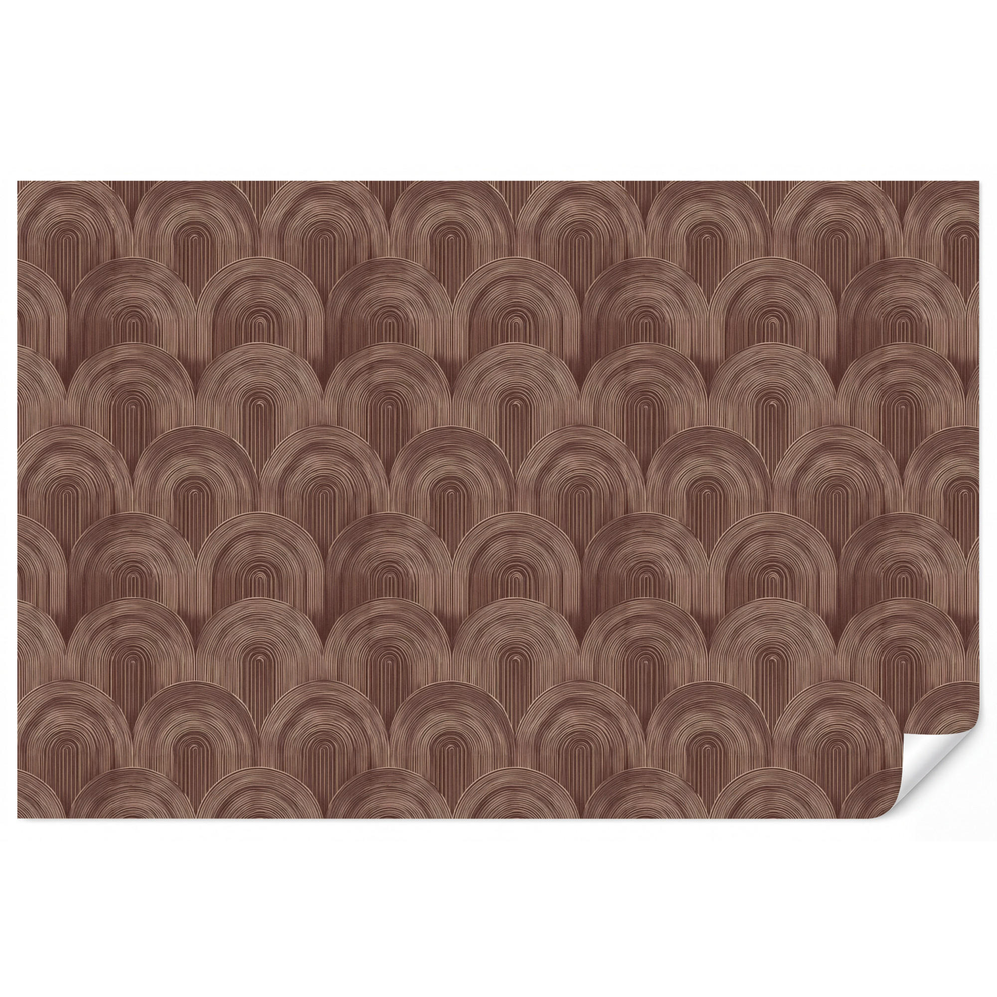 OnlyWow Tapete Dunkelbraun 450x300 cm