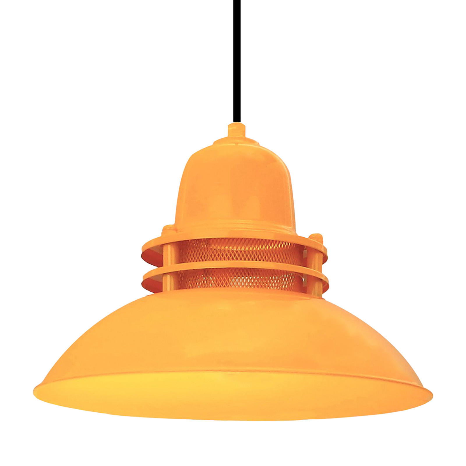 PENDELLEUCHTE Leuchtturm 34/24 - Gelb, Metall (34/34/24cm) - Bamyum