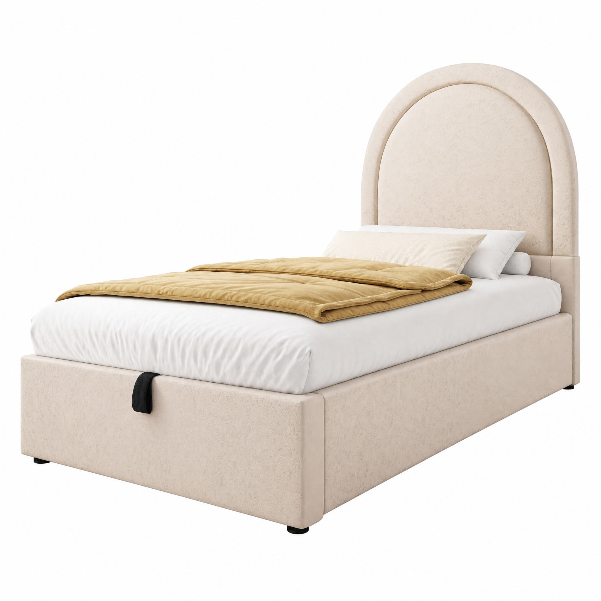 Beauniv Bett Beige 90x200 cm