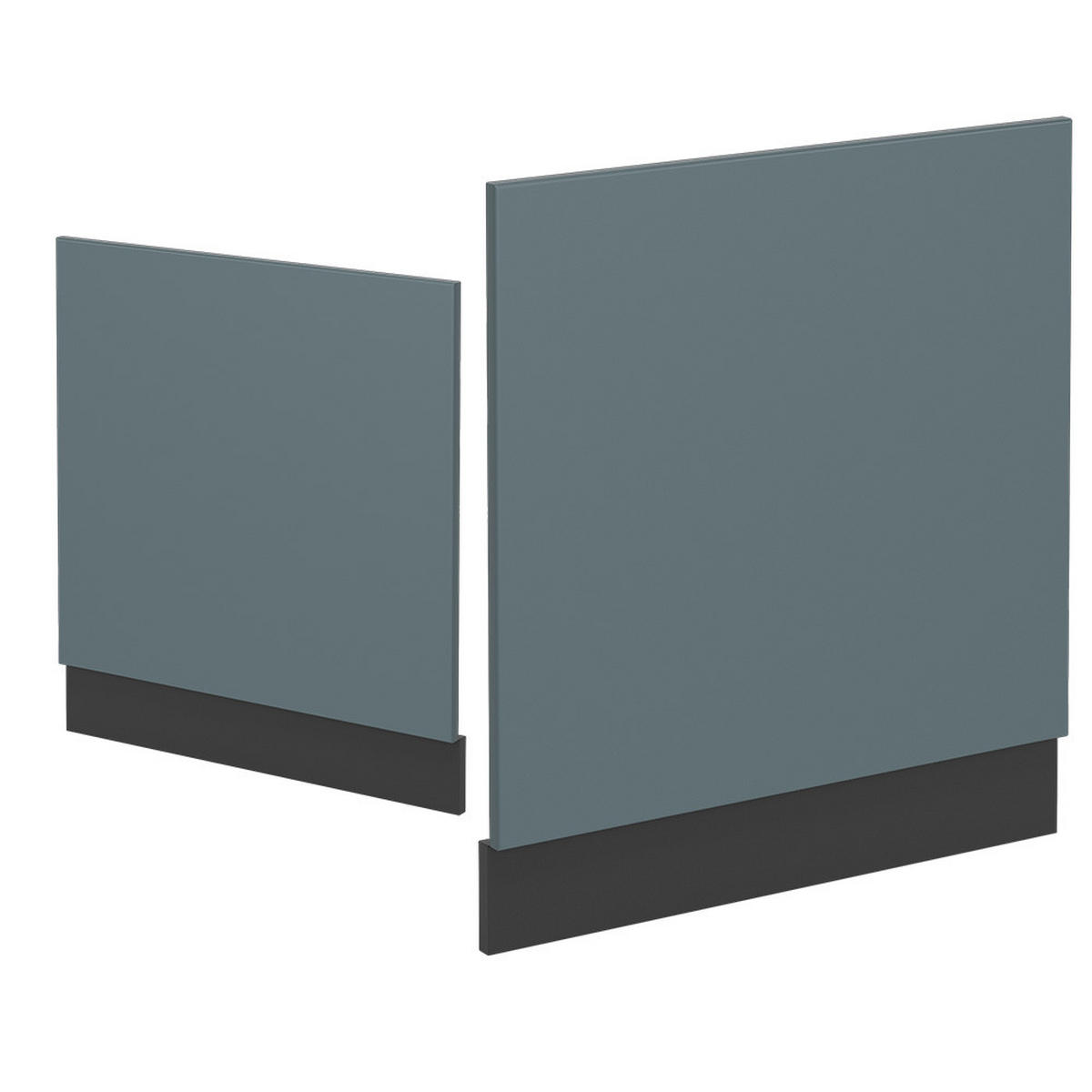 FRONTBLENDE R-Line Blau-Grau 60 cm, AP Eiche - Anthrazit/Blaugrau, Holzwerkstoff (60/57.2/1.6cm) - Vicco