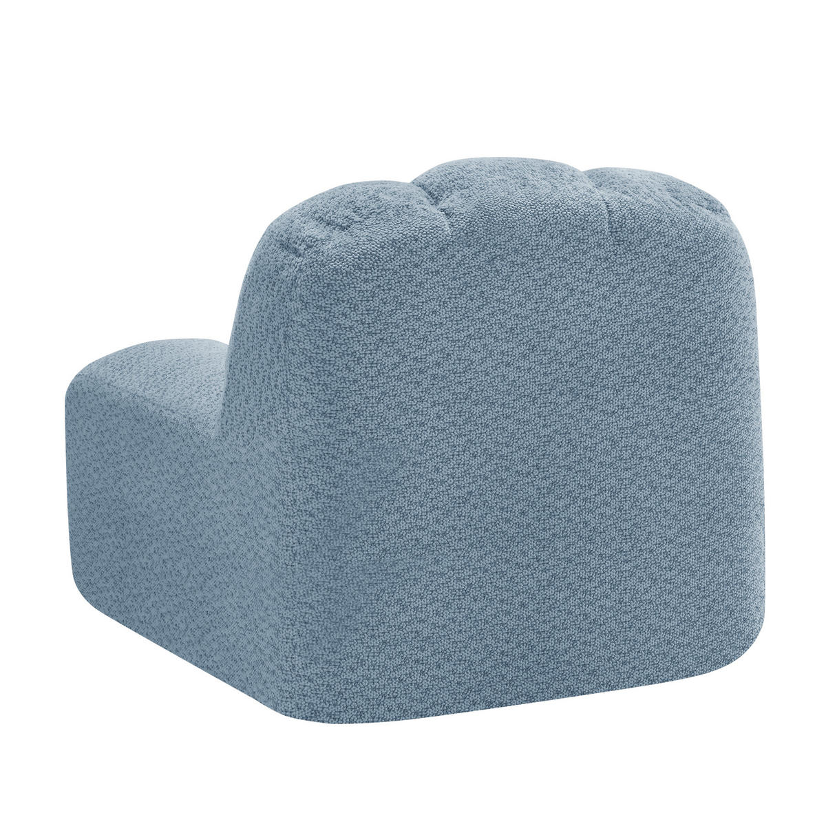 SESSEL ohne Armlehnen aus Granular Fleece, DE-42651, Blau - Blau, Textil (78/79/104cm) - ComfortXL