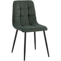 STUHL Cord Grün - Grün, Textil/Metall (45/84/55cm) - CLP