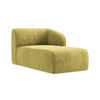 SOFAELEMENT Rechts Chenille Stoff Grün - Limette/Schwarz, Holzwerkstoff/Kunststoff (91/75/166cm) - Makamii