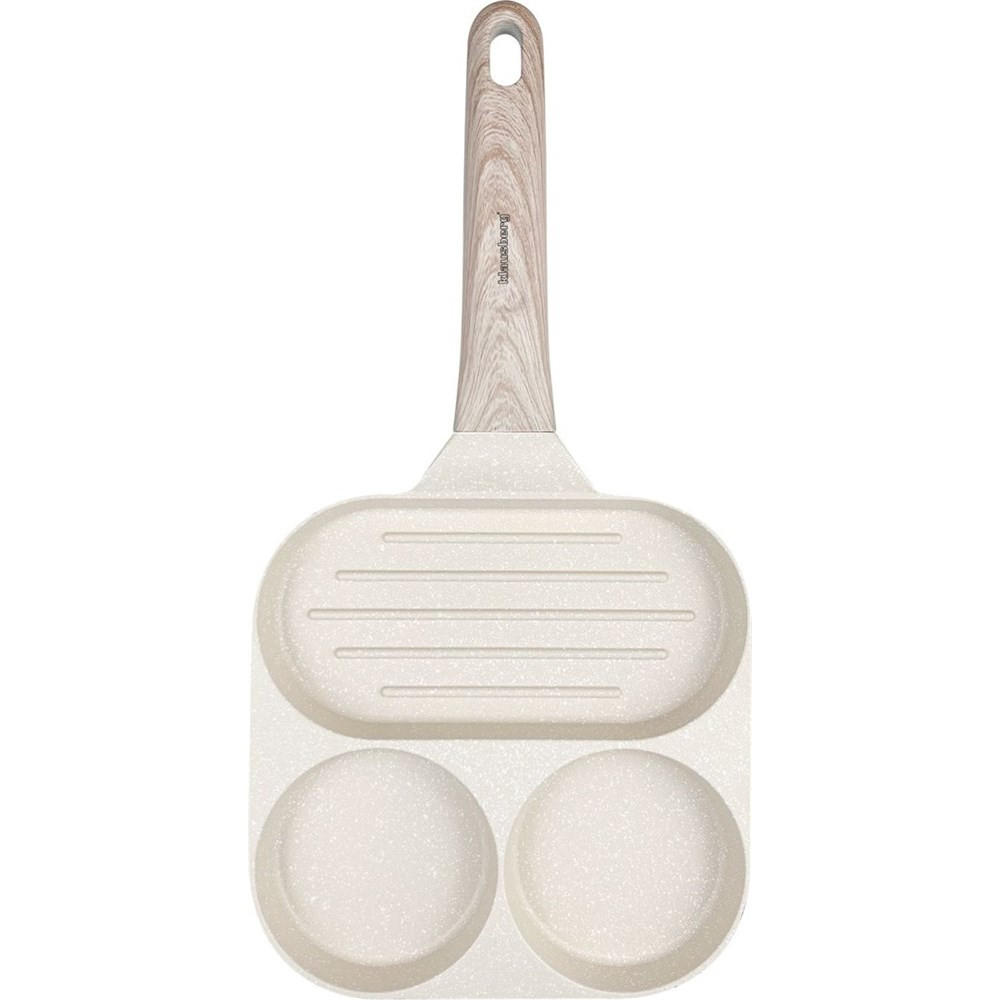 EIERPFANNE Creme 36/18.5/2.5 cm KB7818 - Creme, Metall (36cm) - Klausberg 