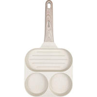 EIERPFANNE Creme 36/18.5/2.5 cm KB7818 - Creme, Metall (36cm) - Klausberg 