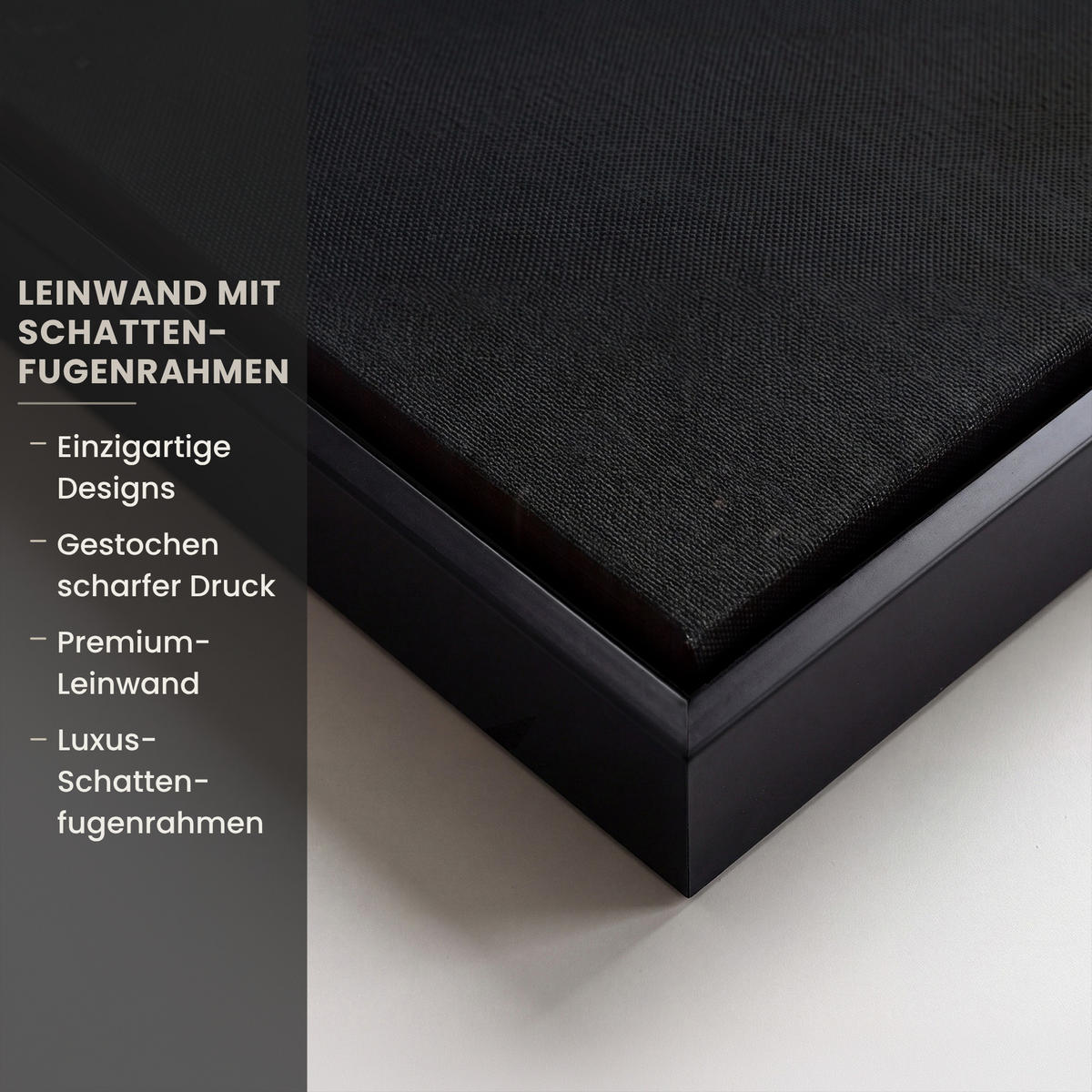 LEINWAND Bilder mit Rahmen - Goldene Reflexion auf dem Wasser - 100x150 - Anthrazit, Textil (100/150cm) - MuchoWow