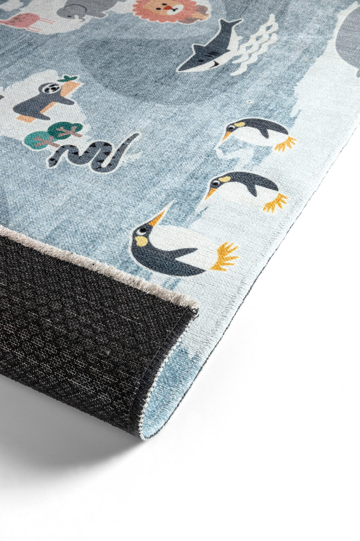 KINDER-TEPPICH Hellgrau 120 x 160 cm - Hellgrau, Textil (120/160cm) - Tesso Living