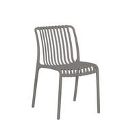 STUHL FÜR DRAUSSEN Ollie Grau 45 cm x 78 cm - Grau, Kunststoff (45/78/62cm) - Klast Home