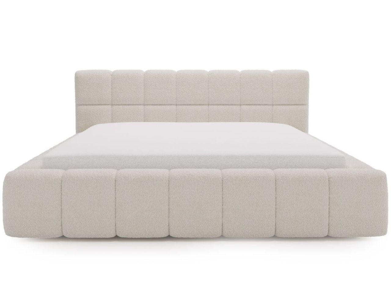 POLSTERBETT Alicante Bouclé-Stoff 140x200 Beige - Beige, Textil (140/200cm) - Graingold